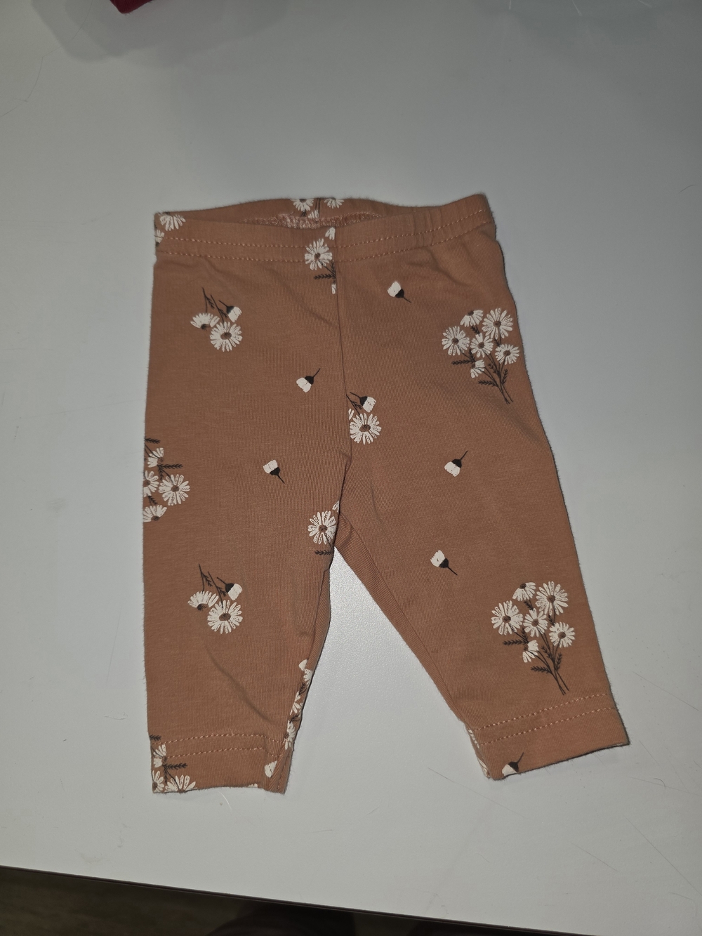 Carter's Girls' Rust Floral Cotton Leggings